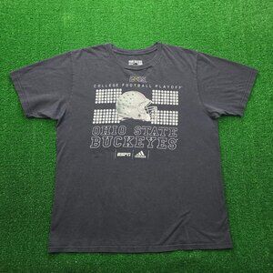 Ohio State Buckeyes Tshirt Mens Large Black‎ Adidas NCAA College Football 2015